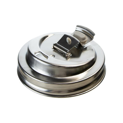 2PCS Mason Jar Drinking Lids,Stainless Steel Wide Mouth Mason Jar Sip Lid Accessories,Anticracking Leak Proof Seal Flip Cap Cover Airtight Accessories for Drink - style: Can