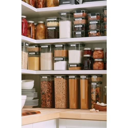 Rubbermaid Brilliance Food Storage Container, 16-Cup, Airtight | Clear/Grey | For Pantry Organization | Pack of 2 - size: Set of 2