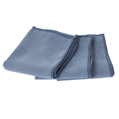 ECP Equine Comfort Products Microfiber Tack Cleaning Towels, Lifts Dirt, Dust & Sweat from Saddles, Bridles & Girths, Polishes Metal & Boots, Chemical-Free Leather Care, for Shows & Daily Use, 3-Pack
