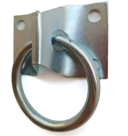 Cross Tie Ring for Horses, Block Tie Ring for Horse Stall/Stable, Tie Down Horse Barn Supplies (2 Pack) - size: 2 PACK