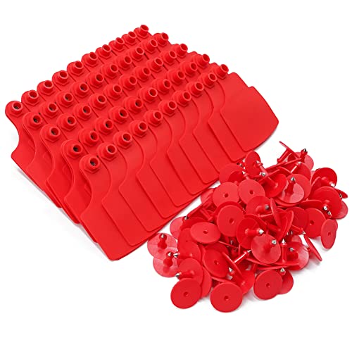 100 Pcs Blank Cattle Ear Tags TPU Livestock Identification Cards for Cattle