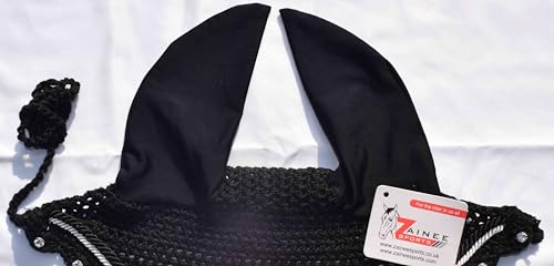 Red Glitter Saddle Pad Set Matching Ear Bonnet | Equestrian Show Gear | Horse Riding Matchy Set | Dressage or Jumping/Hunter - size: Pony