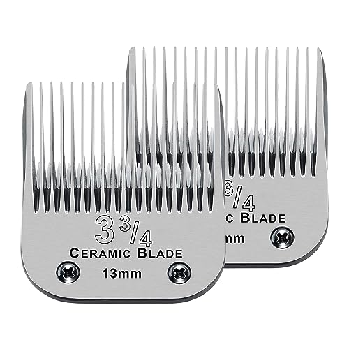 3-3/4 Replacement Blade compatible with Oster Classic 76/Andis dog Clipper - color: SIZE 3-3/4(2 PACK)