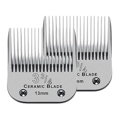 3-3/4 Replacement Blade compatible with Oster Classic 76/Andis dog Clipper - color: SIZE 3-3/4(2 PACK)