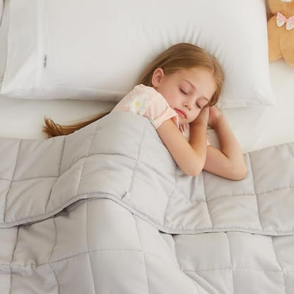 L'AGRATY Weighted Blanket - 36"x48" 3lbs Microfiber Material with Glass Beads Small Blanket for All-Season Summer Fall Winter Soft Thick - color: 05-light Grey, size: 36" x 48" | 3lbs