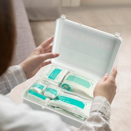 Professional First Aid Kit, Large, Wall Mount & Portable, OSHA Compliant | Wall Mountable & Portable, Hard Case, OSHA Compliant, For Workplace, Office, Restaurants, Work Vehicles, Retail - size: Large
