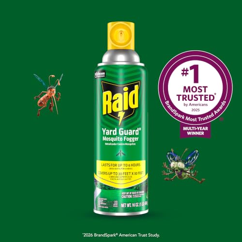 Raid Yard Guard Outdoor Mosquito Fogger Insect Killer, 16 oz, 12 Count - size: 16 Ounce (Pack of 1)