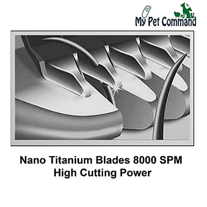 My Pet Command #10F Blade for Cordless Pet Clipper Model MPC15DS | Replacement or Additional Blades/Guides, 1 Bottle of Lube oil - size: 10 Blade 1.5mm
