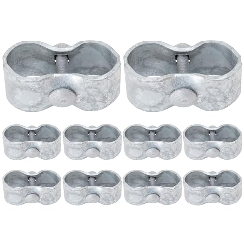 VIVIDA 1-3/8" Dog Kennel Clamps 10-Pack, Chain Link Fence Panel Clamps - size: ‎1-3/8" (10 PCS)