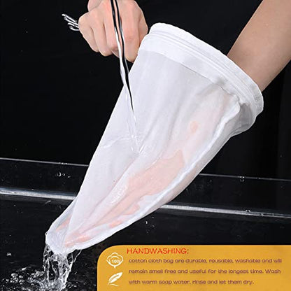 WMKGG Ultra Fine Mesh Strainer Bags, Reusable Mesh Filter Bags - size: Small Size