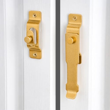 Gold Stainless Steel Barn Door Latch Bi-fold Door Lock - color: Big_Gold