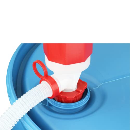 Zeeline By Milton ZE369W, Siphon Drum Pump, Manual Siphon pump with flexible 48” hose,7 Gallons Per Minute, Transfer Liquids from 55Gallon Drums or Smaller, Def Drum Pump,(Polyethylene/Polypropylene)