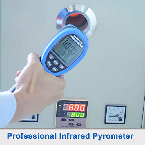 BTMETER BT-1500 High Temp Infrared Thermometer Gun, -58°F to 2732°F Range - color: Infrared Thermometer BT-1500 Blue