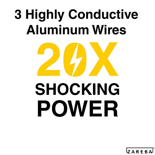 Zareba Heavy-Duty Sure Shock Aluminum Polywire - PVC-Coated Fiberglass and UV-Stabilized Electric Fence Line - 1,320 Foot Spool - Equine Fencing, Temporary Electric Fence - HDW1320YA-Z