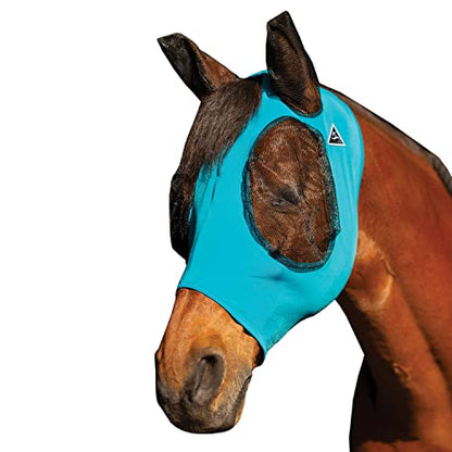 Professional's Choice Comfort Fit Fly Mask | Pacific Blue - color: Pacific Blue, size: Small/Cob