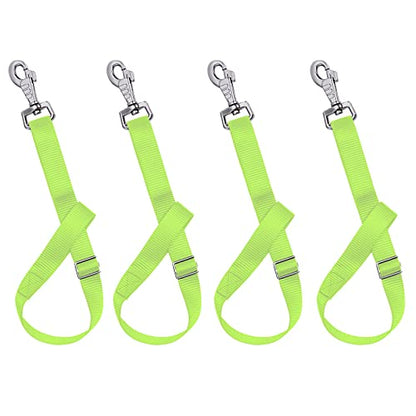 Rosemarie Horse Bucket Strap Hangers,Horse Suppliers Adjustable Nylon Straps up to 700 lbs for Hay Nets, Water Buckets,Hanging-Pratical and Easy Use(4 Pack) (Green) - color: Green