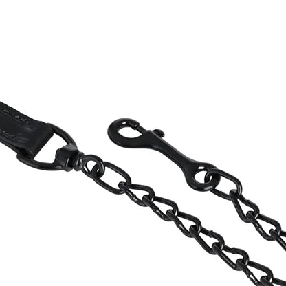Weaver Livestock Leather Magic Show Cattle Halter, Adjustable, Modern Style Cow Calf Halter, Livestock Handling Equipment for Showing, Black