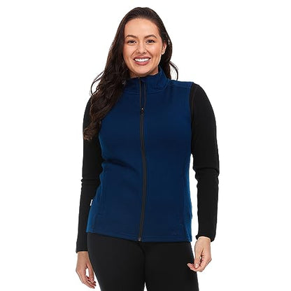 100% Merino Wool Vest - Women's Expedition Heavyweight Vest - color: Navy Blue, size: Medium
