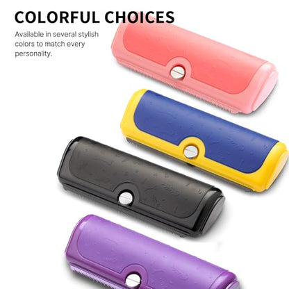 Dog and Cat Deshedding Brush, Purple - color: Purple
