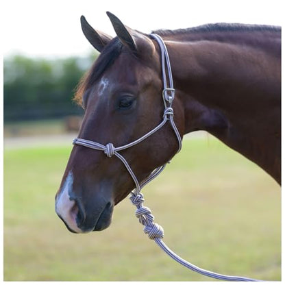 Professional's Choice Easy ON Rope Halter W/Lead - color: Rust