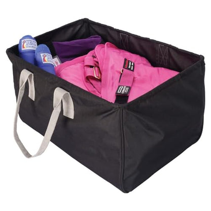Schneiders Horseman's Large Utility Tote II | Heavy-Duty 600D Polyester | Rigid Metal Frame | Collapsible Design | Ideal for Tack, Hay, and Stable Supplies | Color Burgundy/Silver