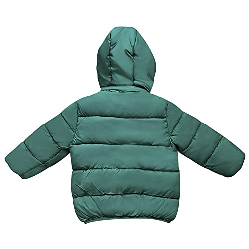 GOODKIDS Baby Girls Boys' Winter Fleece Jackets with Hooded Toddler Warm Lined Coat Outer Clothing 1-6 Years - color: Green, size: 4-5T