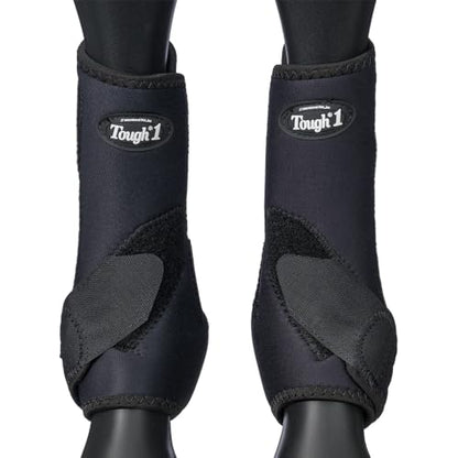 Tough1 Economy Sport Boots Front - Purple - color: Black