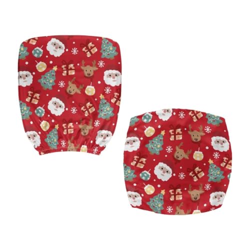 Christmas Santa Print Chair Covers Fashion Gaming Chair Cover - color: Christmas Santa Print