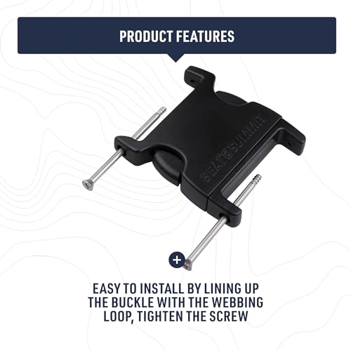 Sea to Summit Field Repair Buckle - Side Release, 2 Pin, 3-pack - style: 50mm / 2in