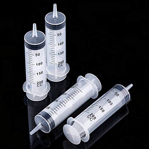 Frienda 4 Packs Syringes Without Needles,200 Ml - size: 200 ml