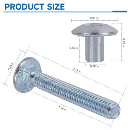 Fuoequl Trailer Hasp Bolt Kit, Trailer Hasp Bolt Style - style: Trailer Hasp Bolt