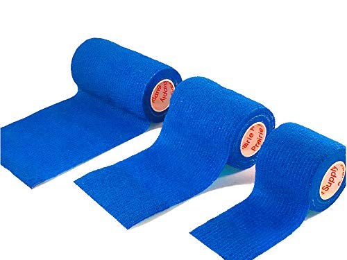 2 Inch Self Adhesive Bandage Wrap & Athletic Tape - 24Pk, Blue - color: Blue, size: 24 Rolls