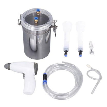 Cow Milker Machine for Cows - 2L Portable Goat Milker Pump, Rechargeable Plug in Pulsating Vacuum Milker with 5 Levels Suction