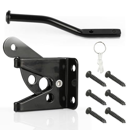 Self-Locking Gate Latch for Wooden Fence Pull String,
