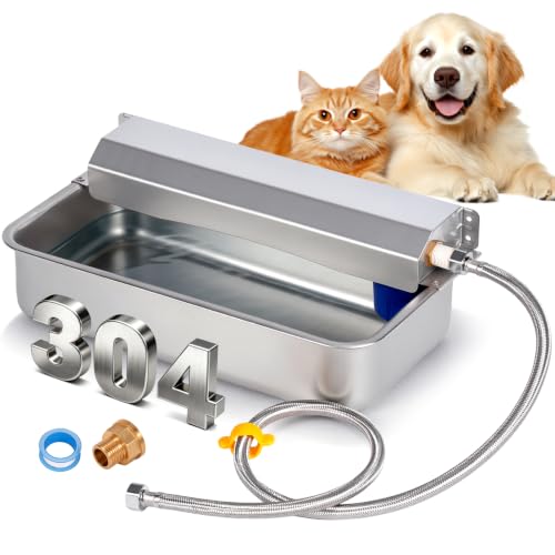 Automatic Chicken Waterer 6L Stainless Steel Metal Poultry Waterer