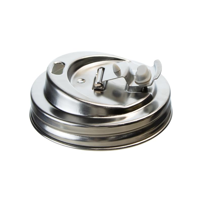 2PCS Mason Jar Drinking Lids,Stainless Steel Wide Mouth Mason Jar Sip Lid Accessories,Anticracking Leak Proof Seal Flip Cap Cover Airtight Accessories for Drink - style: Can