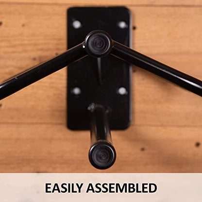 EASY-UP Saddle Rack with Pad Bar for Horse Enthusiast | Heavy-Duty Saddle Rack Wall Mount | Western & English Saddle Rack | Keeps Tack Organized - style: Mounted Rack w/Single Pad Rack - 2 Pack