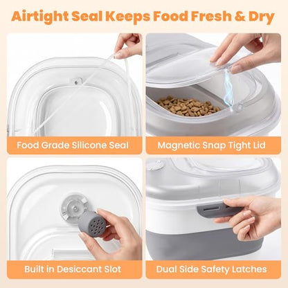 50 Lbs Rice Storage Container, Collapsible Pet Food Container - color: 50lbs