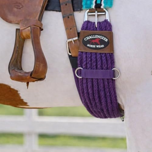 Western 27 Strand Double Weave Purple Mohair Roper Cinch 97RT07PP - size: 26"