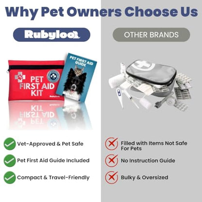 Dog First Aid Kit - Vet-Approved Emergency Kit for Dogs & Cats - Travel - size: Travel Kit