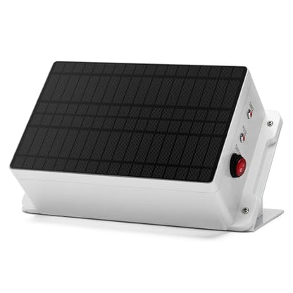 Solar Fence Charger - Briidea Solar Electric Fence Energizer for Up to 5.6 Miles, 0.2 Joule Output, IP66 Waterproof for Livestock, Gardens, Poultry & Predator Control, Easy to Install - color: 0.2 Joule