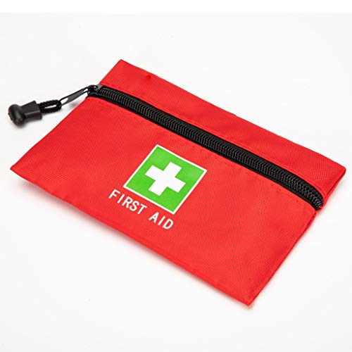 Red Emergency Pouch - Small Travel First Aid Bag for Car, Home, Office & Outdoors (8.3x5.5) - style: 8.3x5.5inch