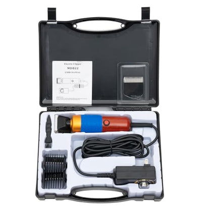 9.4ft Sheep Shears Dog Grooming Clippers, Professional Shearing Tools with Plug & 2 Blades, 200W Electric Animal Grooming Kit for Cats, Large Dogs, Pets Supplies