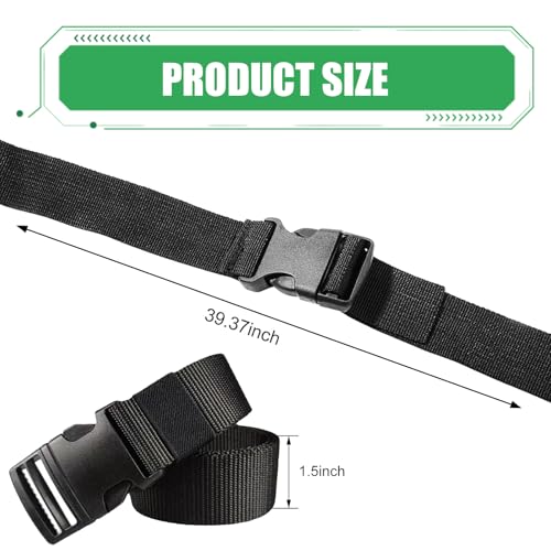 Car Battery Tie Down Strap, 39 Inch Adjustable Quick Release Buckle Battery Hold Down, Nylon Webbing Straps with Plastic Carabiner, Universal for Cars, SUVs, Boats, Luggage & Outdoor Sports