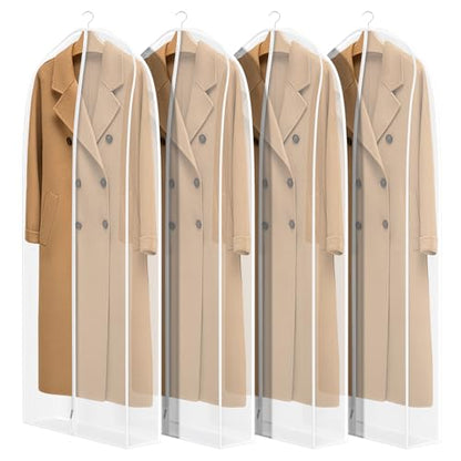 Zilink Leather Jacket Coat Storage Bags Dress Bags for Gowns Long 60 in - size: 60"-4pack