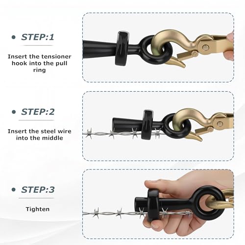 Barbed Wire Pullers, Fence Stretcher Tool for Barb Wire Tighten, 5PCS - style: 5PCS