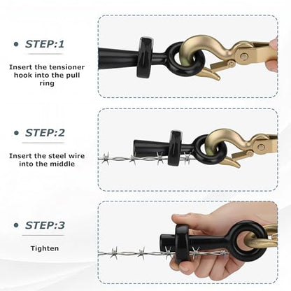Barbed Wire Pullers, Fence Stretcher Tool for Barb Wire Tighten, 5PCS - style: 5PCS