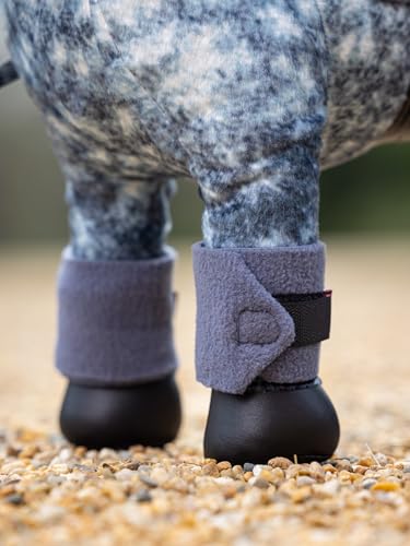 LeMieux Toy Pony Bandages for Toy Pony - Fleece - Simple Fastening - Suitable for Ages 3 Years + - Jay Blue - color: Jay Blue