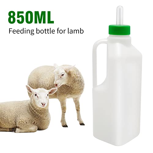 1 Pcs Lamb Calf Goat Feeding Bottle, 850ML Lamb Nursing Goat Calf Milk Water Bottle Piglet Feeding Sheep Milk Bottle for Livestock Farm Animals