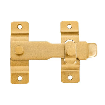 2 Packs Gold Stainless Steel Barn Door Latch Bi-fold Door Lock - color: Big_Gold